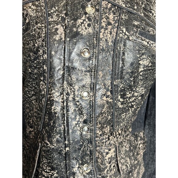 H & D Classic Leather Collection Women’s Large Motorcycle Jacket - Picture 6 of 16